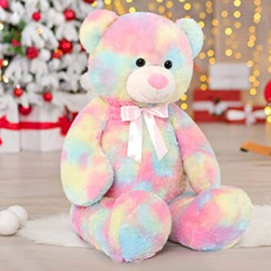 Teddy Bear, Stuffed Animal Plush,Rainbow Purple Soft Gifts for Valentine, Christmas, Birthday. (30 Cm- Rainbow Teddy)