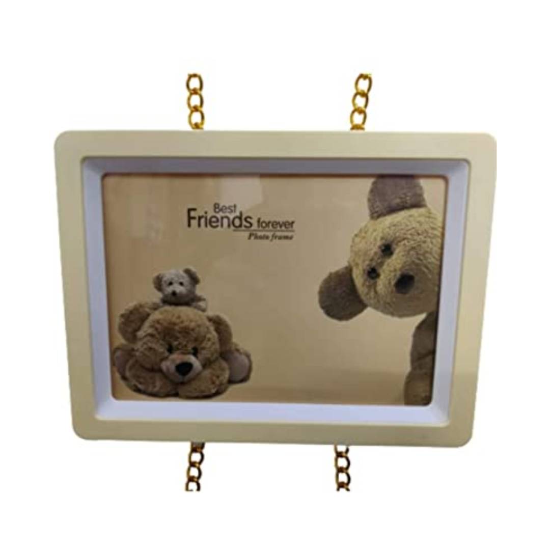 Teddy Bearhoto Frame Hanging For Wall And Kids Room Decor Ideal Gift For Kids Wall Hanging Photo Frame , Gift Item, Valentine Day Gift, Anniversa