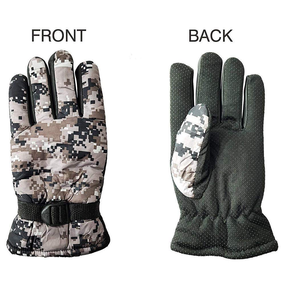Men's Protective Warm Motorcycle Winter Hand Gloves (Free Size)