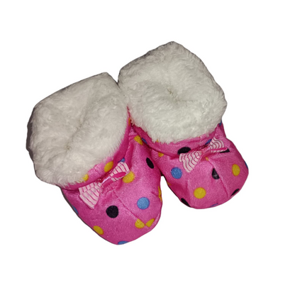 नवजात शिशु लड़के और लड़की के लिए शीतकालीन बूटियां अंदर नरम फर के साथ (उम्र 0-12 महीने, आसमानी नीला)