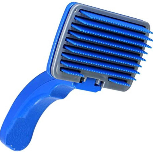 Dog/Puppy/Kitten/Cat Brush/Pet Comb for Grooming Cum Massager and Safety from Mites/Lice/Ticks  Color May Vary