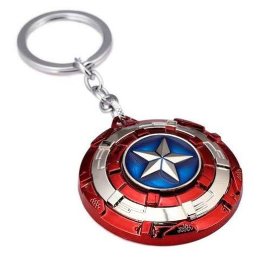 Avengers Superhero Captain America Rotating Shield Key Chain, Avengers Metal Key Chain & Key Ring