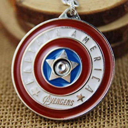 Marvels Avengers | Captain America Shield Infinity War Endgame Heavy Metal Keyring | Keychain Antique Golden