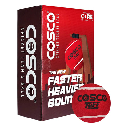 Cosco रबर टफ हैवी वेट बॉल (लाल) 6 का पैक 