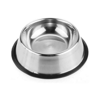 Stainless Steel Bowl for Pets (700ml Each) I Dog/cat Feeding Bowl I Non-Skid Food/Water Bowl for Dogs/Pets I Non-Toxic & 100% Safe for Pets, Set of 2