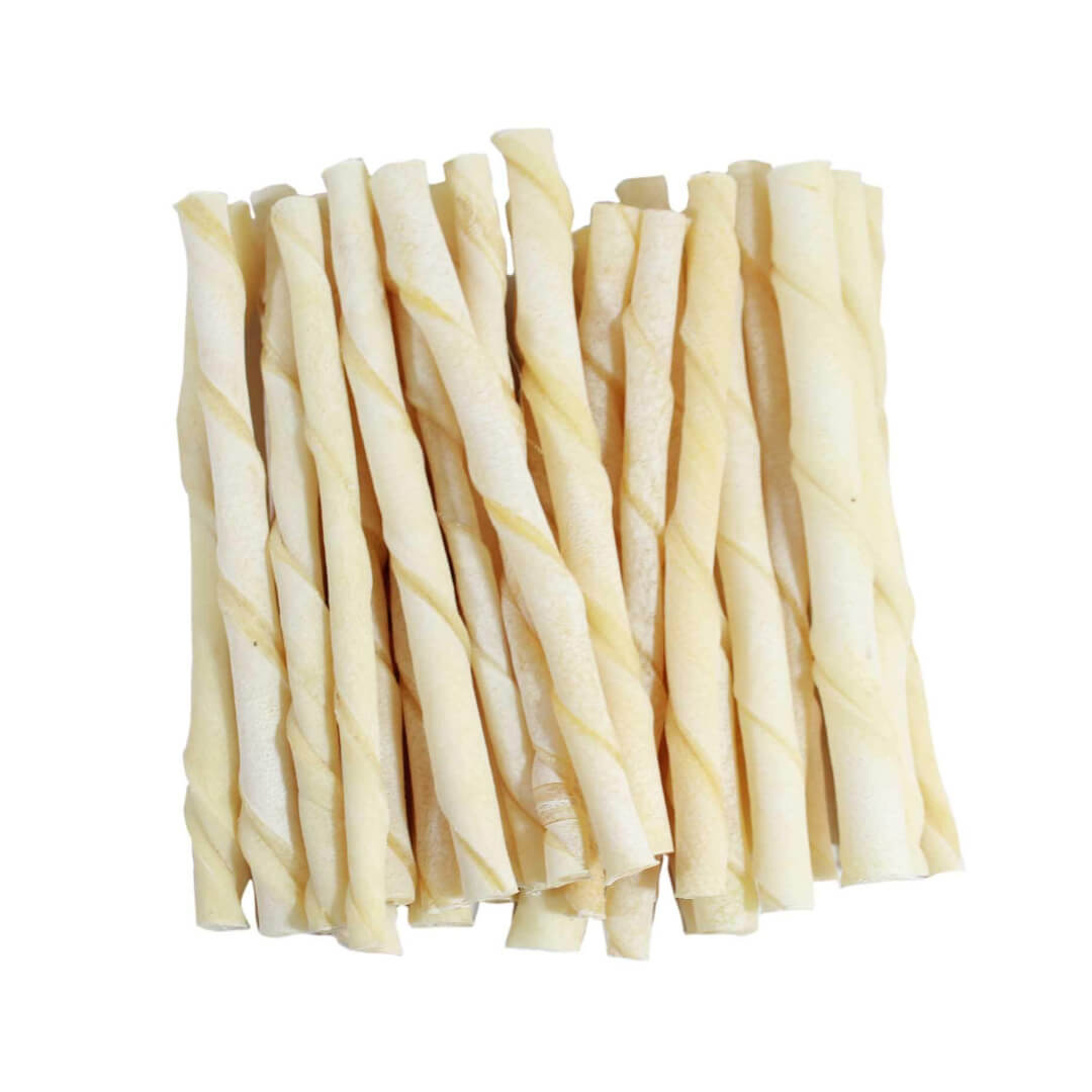 White Twisted Chew-Sticks Good for All Dog Breeds Fresh & Natural (480g)