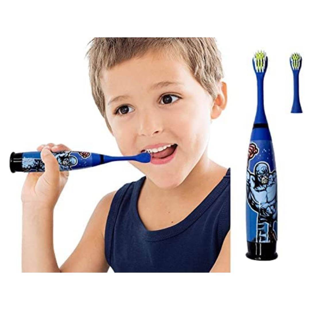 Kids Cartoon Printed Extra Soft Electric Battery Powered Toothbrush for Kids Electric Toothbrush Pack of 1