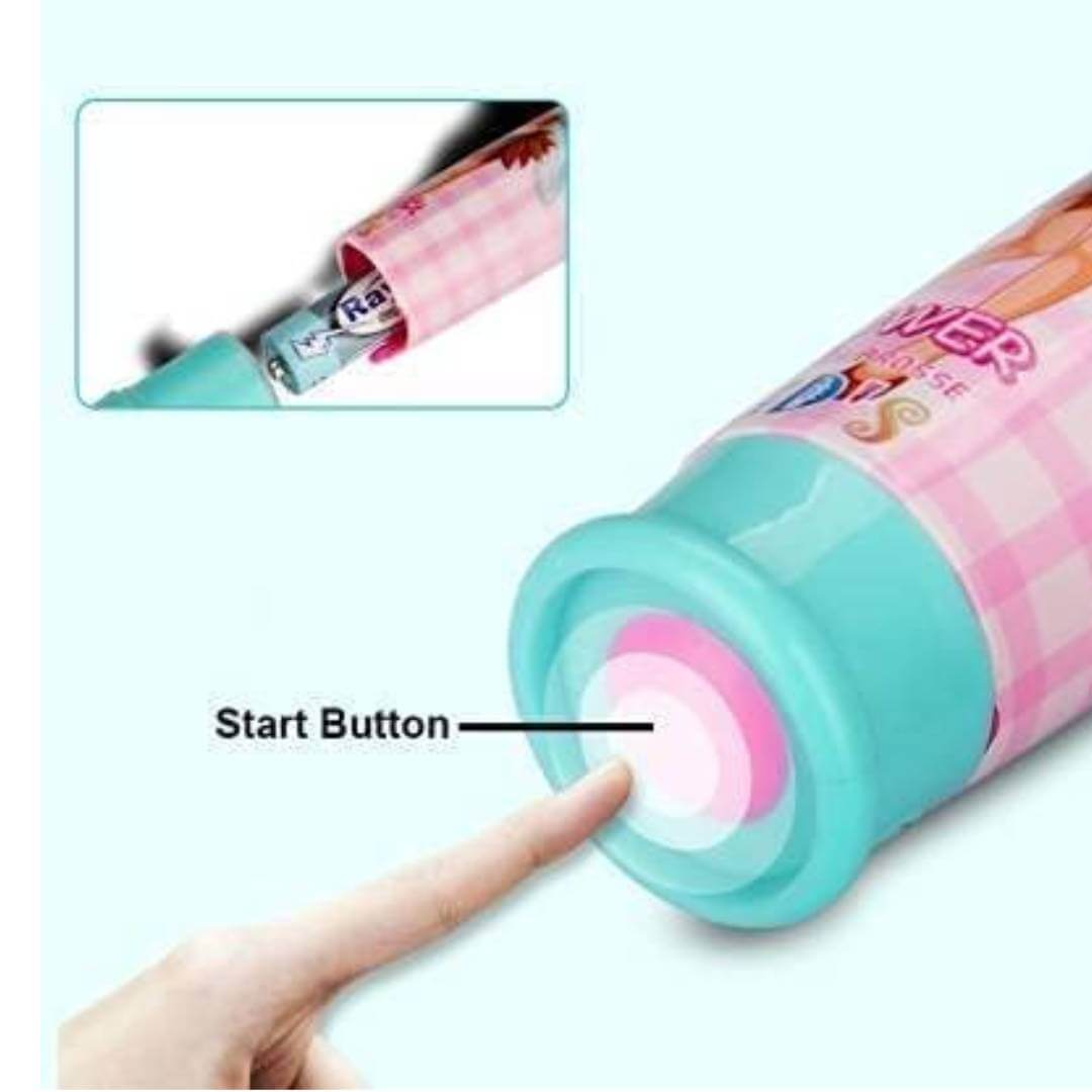 किड्स कार्टून प्रिंटेड एक्स्ट्रा सॉफ्ट इलेक्ट्रिक बैटरी से चलने वाला टूथब्रश बच्चों के लिए इलेक्ट्रिक टूथब्रश 1 का पैक