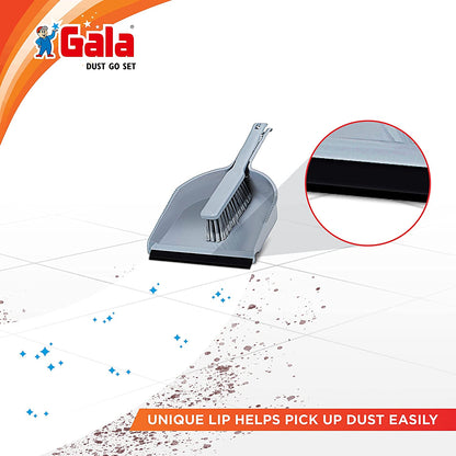 Gala Dustgo Set | Dustpan with Brush (Assorted Colour)