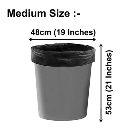 Biodegradable Garbage Bags| Plastic Dustbin Bags |Trash Bags For Kitchen, Office, Warehouse, Pantry or Washroom, 30 Bags Roll (Size 24" X 32" Inch)