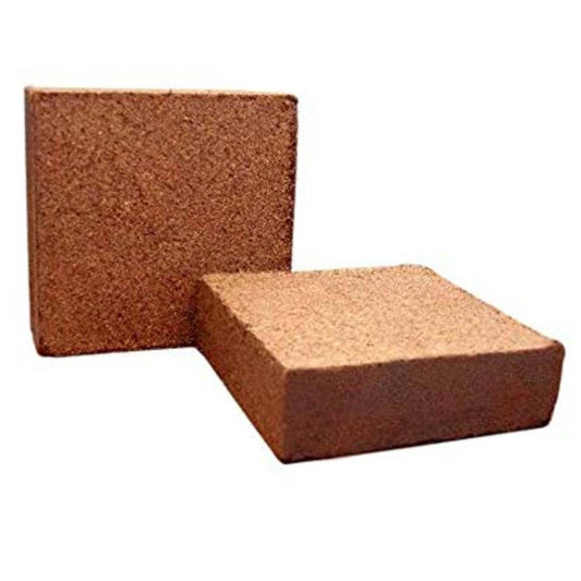 Cocopeat / Agropeat Block for All Seeds & Plants, Vegetable Garden, Grow Seedlings, Hydroponics, House Plants - Expands Upto 45 litres Pack of  500 Gm