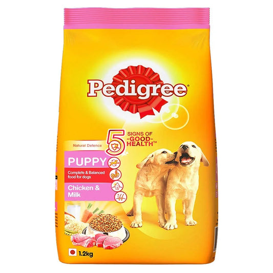PEDIGREE Puppy Dry Dog Food - Chicken & Milk 1.2 Kg.