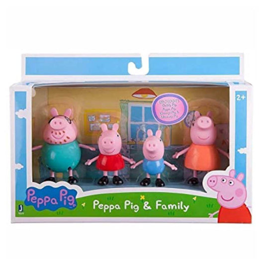 Peppa फैमिली 4 का सेट, बच्चों के लिए सबसे अच्छा गिफ्ट Peppa Pig, जॉर्ज, डैडी पिग, बच्चों के लिए मम्मी पिग प्रिटेंड प्ले सेट