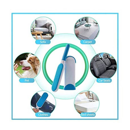 Pet Hair Remover Multi-Purpose Double Sided Self-Cleaning and Reusable Pet Fur Remover Magic Clean Clothing, Furniture, Home Clean Brush Set