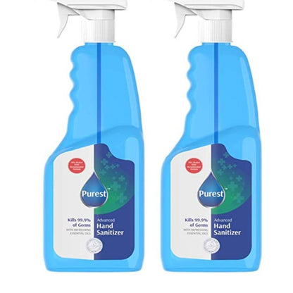 Hand Sanitizer Liquid 70% Alcohol Based Kills 99.9% of Germs Without Soap And Water (WHO Recommended Formula) 1 liter pack of 1