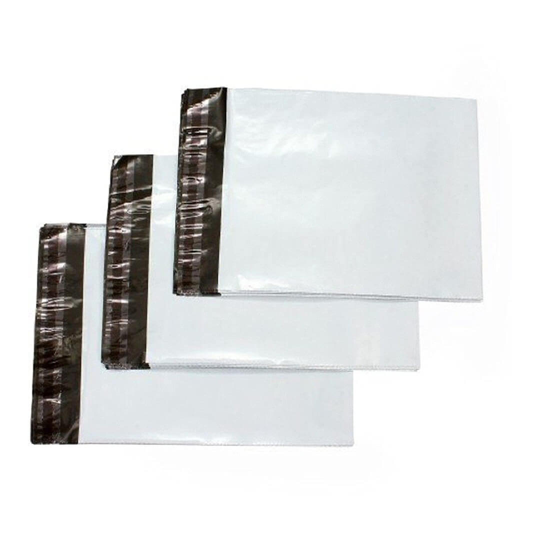 Plastic Courier Bags Envelopes with Pod Pouch Tamper Proof | All Sizes (50 Quantity)