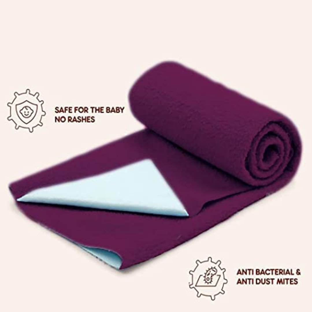 Baby Dry Sheet Extra Absorbent/Waterproof/Baby Bed Protecting Mat-Multycolors  (Medium 71x101cm)