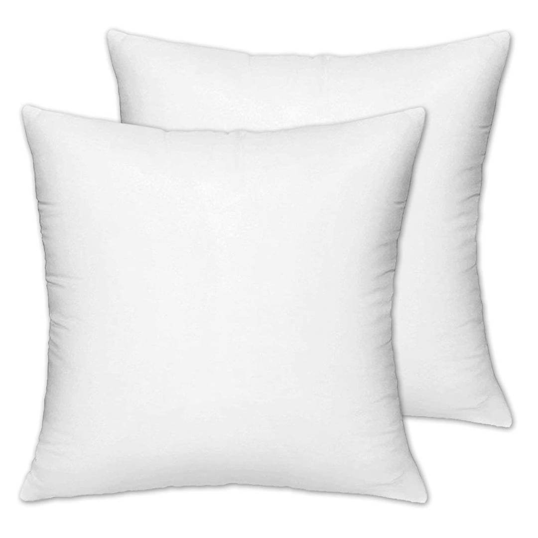 Square Microfibre Filled Cushion Filler 12"x12"-Pack of 2 (White)