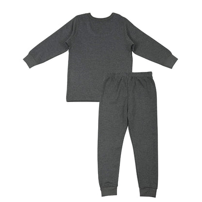 Kids Thermal Top and Bottom Set | Inner Wear For Winter Season | Winter Wear For 1 - 15 Years Age (Grey)