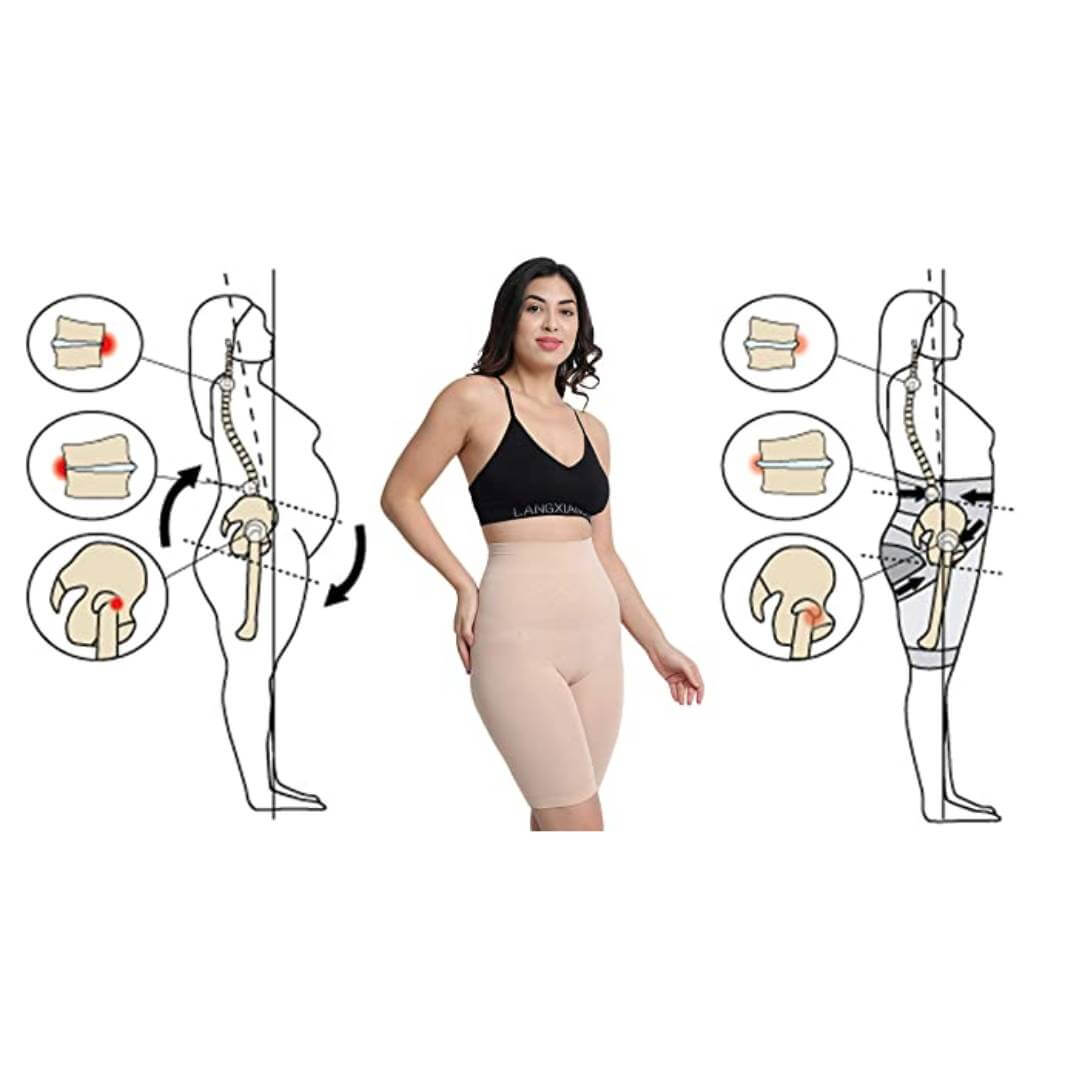 High Waisted Tummy Tucker Women Belly Fat Shapewear for Full Body Shaper  for Women Tummy and Thigh Slimming Technology