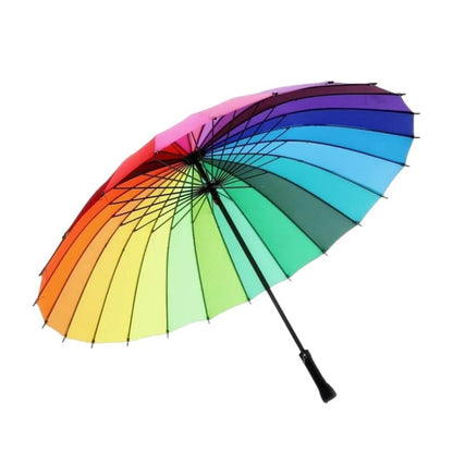 महिलाओं, पुरुषों और बच्चों के लिए इंद्रधनुष छाता बड़े आकार का छाता हल्के वजन का बहुरंगी बारिश और फोटोग्राफी के लिए बारिश और धूप से सुरक्षा के लिए रंगीन छाते