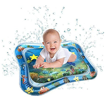Water Mat Toys Inflatable Tummy Time Leakproof Water Mat, Fun Activity Play Center Indoor and Outdoor Water Mat for Baby Random Design
