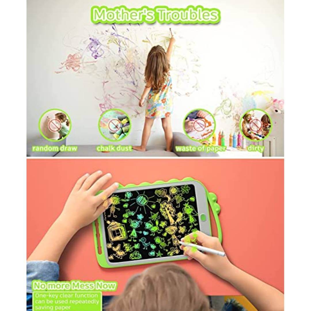 Big Size Writing Tablet for Kids,10 inches LCD Tab for Kids Drawing Pad Doodle Board Scribble and Play for 3-10 Years Old Kids  Education Learning Toys