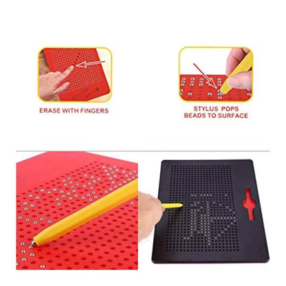 MagPad प्ले मैग्नेटिक लार्ज इरेज़ेबल डूडल राइटिंग एजुकेशनल और लर्निंग एड पैड बच्चों के लिए - (ड्राइंग बोर्ड बड़ा)