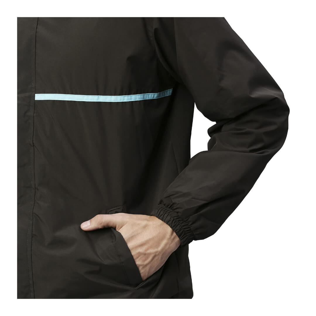 ZEEL पुरुषों के लिए रेनकोट एडजस्टेबल हुड के साथ | पुरुषों के लिए रिवर्सिबल रेनकोट | वाटरप्रूफ पैंट और कैरिंग पाउच के साथ रेन कोट |